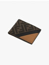 FF Logo Bifold Half Wallet Brown - FENDI - BALAAN 4