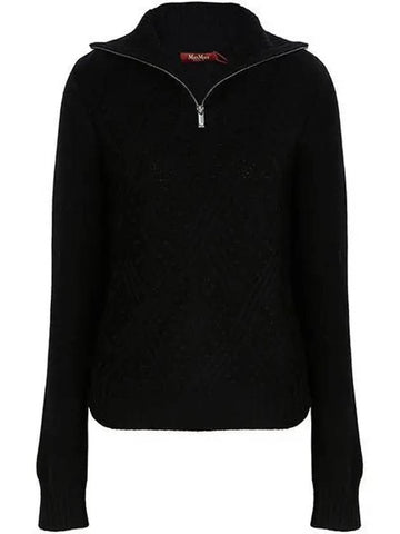 Black Etra Wool Camisie Turtleneck Sweater 010 1121251 - MAX MARA - BALAAN 1