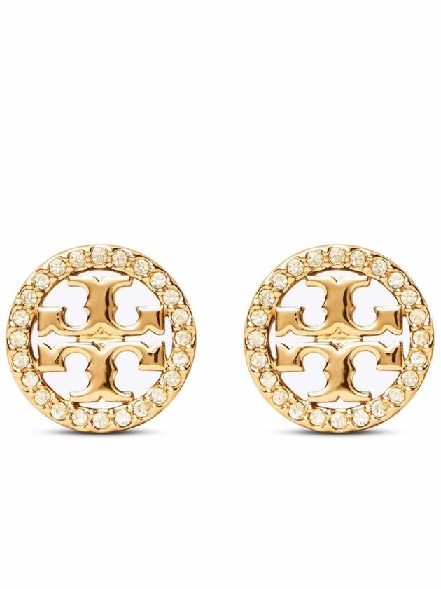 Miller Crystal Stud Earrings Gold - TORY BURCH - BALAAN 2