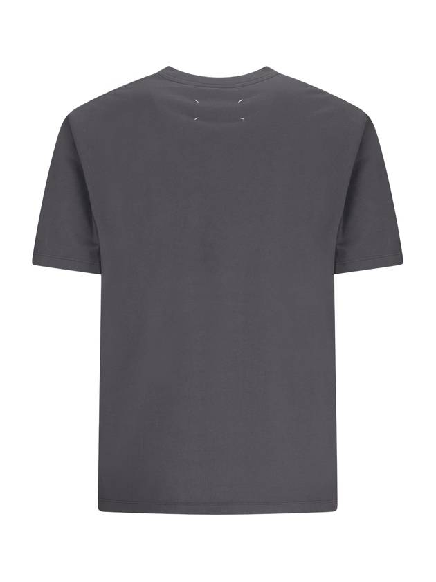 Organic Cotton Short Sleeve T-Shirt Dark Grey - MAISON MARGIELA - BALAAN 3