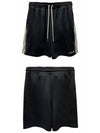 2Z734121O 38AW Double Face Jersey Tracksuit Shorts Black White Men s Pants TJ - CELINE - BALAAN 4