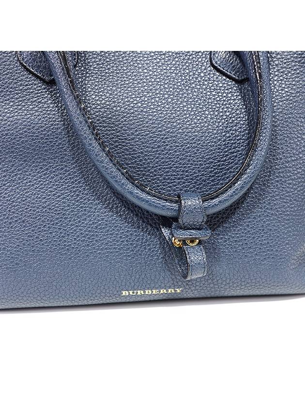 Burberry 8036498 Navy House Check Derby Medium Banner Bag - BURBERRY - BALAAN 9