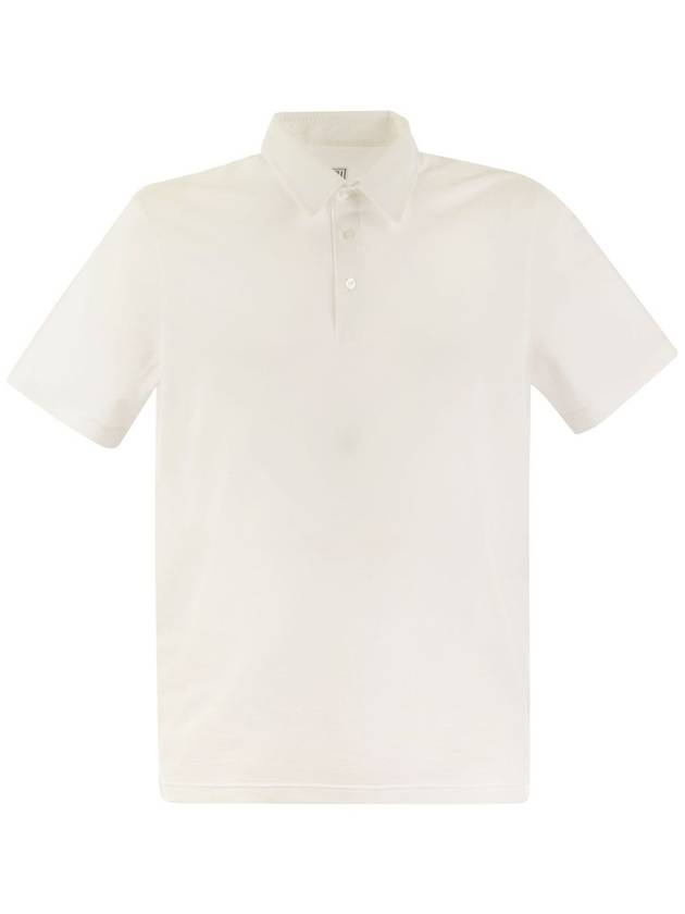 Short-sleeved cotton polo shirt - FEDELI - BALAAN 1