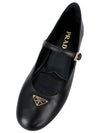 Nappa Leather Ballerinas Shoes Black - PRADA - BALAAN 8