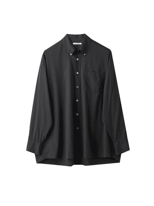 Men's Burrowed Bidi Overfit Long Sleeve Shirt Black - OUR LEGACY - BALAAN 1