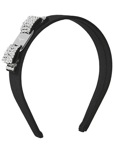 Ferragamo Women s Vara Bow Hairband 34 2758 NERO CRYSTAL 0524893 - SALVATORE FERRAGAMO - BALAAN 1