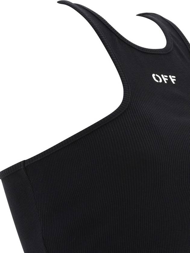 Off Stamp Rib Sleeveless Black - OFF WHITE - BALAAN 4