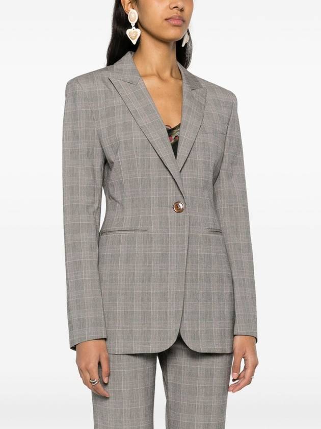 Women's Single Breasted Tailored Jacket Grey - VIVIENNE WESTWOOD - BALAAN 4