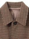 Neuer Houndstooth Oversized Mac Double Coat Beige - NOIRER - BALAAN 5