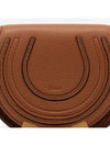 Gold Marcie Nano Saddle Shoulder Bag Brown - CHLOE - BALAAN 8