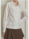 Women's Serendipity Puff Logo Blouse Ivory - MICANE - BALAAN 4