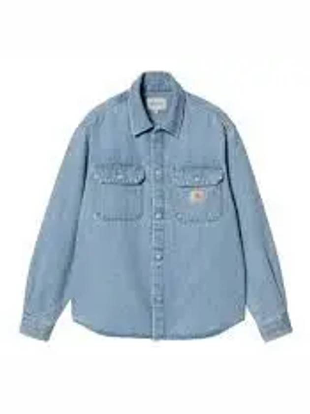 Harvey Shirt Denim Jacket Light Blue - CARHARTT WIP - BALAAN 2