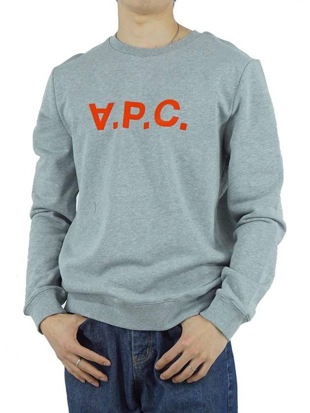 VPC Logo Crew Neck Sweatshirt Grey - A.P.C. - BALAAN 3