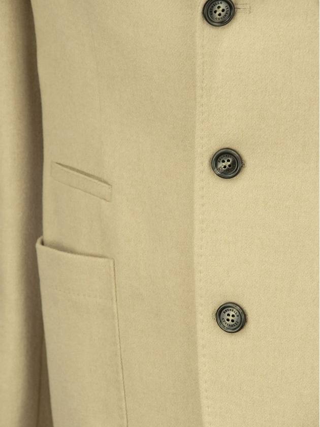 Unstructured Camel Hair Pocket Blazer Jacket Beige - BRUNELLO CUCINELLI - BALAAN 5