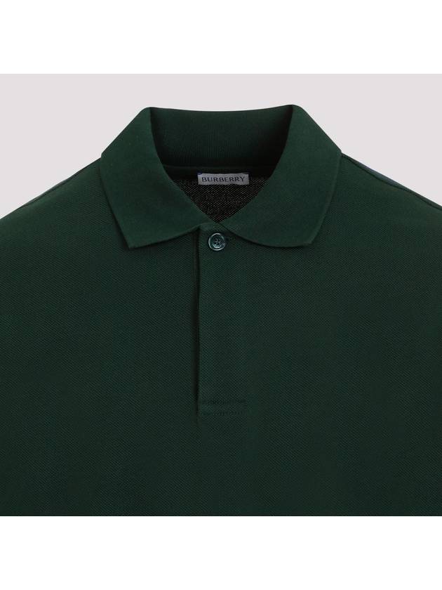 Embroid Logo Cotton Polo Shirt Ivy - BURBERRY - BALAAN 4