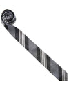 4 Bar Stripe Tie Grey - THOM BROWNE - BALAAN 2