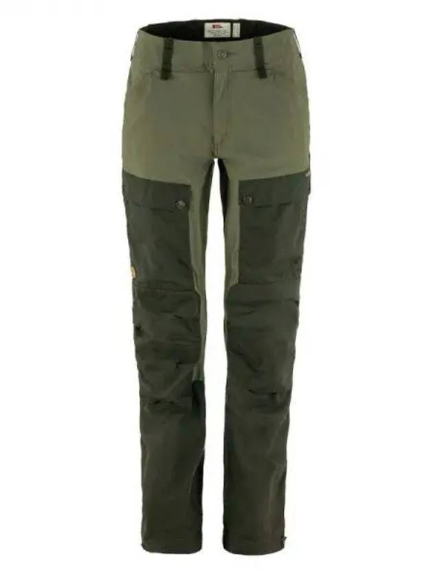 Women's Keb Trousers Regular Green Camo Laurel Green - FJALL RAVEN - BALAAN 2