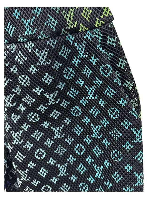 1A9V7 Monogram Mesh Shorts Black Men’s Pants TLS - LOUIS VUITTON - BALAAN 5