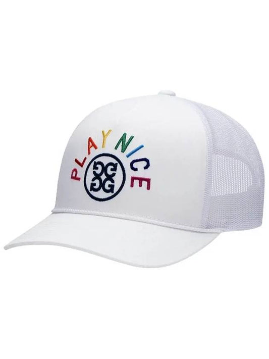 Play Nice Trucker Mesh Snapback Snow - G/FORE - BALAAN 2