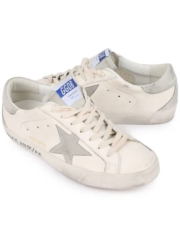 Super Star Suede Leather Low Top Sneaker White - GOLDEN GOOSE - BALAAN 4