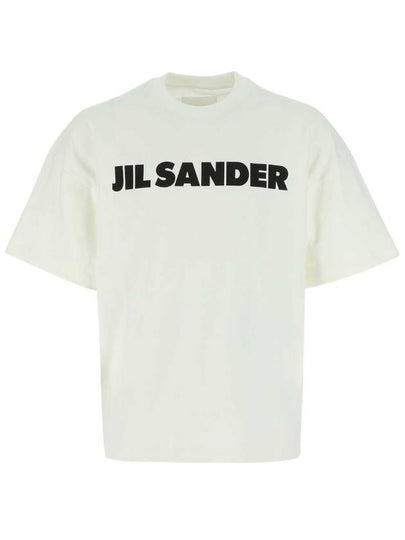 Men's Logo Cotton Short Sleeve T-Shirt White - JIL SANDER - BALAAN 2