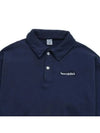 Embroidered Logo Polo Long Sleeve T-shirt Navy - SPORTY & RICH - BALAAN 4