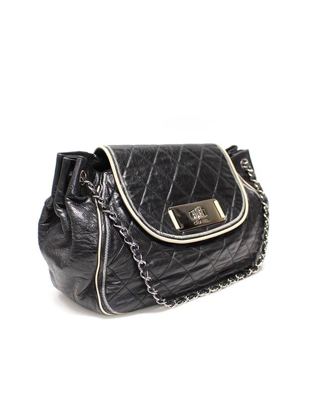 Women s Chanel A46046 Black Lambskin Quilted Silver Accordion Chain Shoulder Bag 12th gt Gangbuk used luxury goods - CHANEL - BALAAN 4