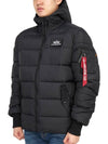 Hooded Padded Jumper Jacket Black - ALPHA INDUSTRIES - BALAAN 4