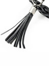 Tassel weaving leather belt black - NOIRER FOR WOMEN - BALAAN 5