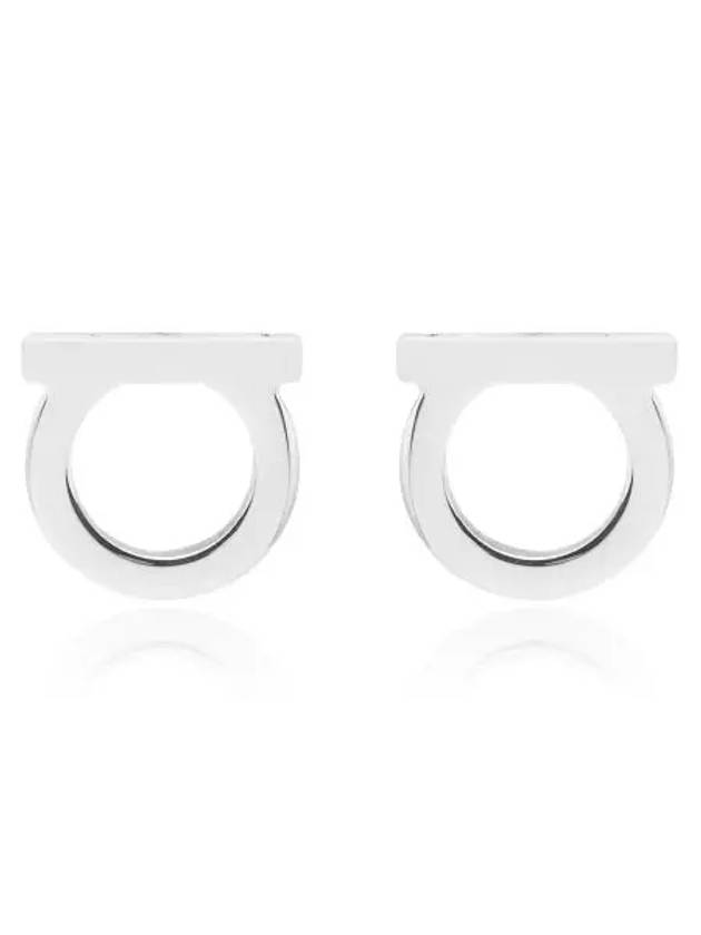 Gancini Earrings Silver - SALVATORE FERRAGAMO - BALAAN 2