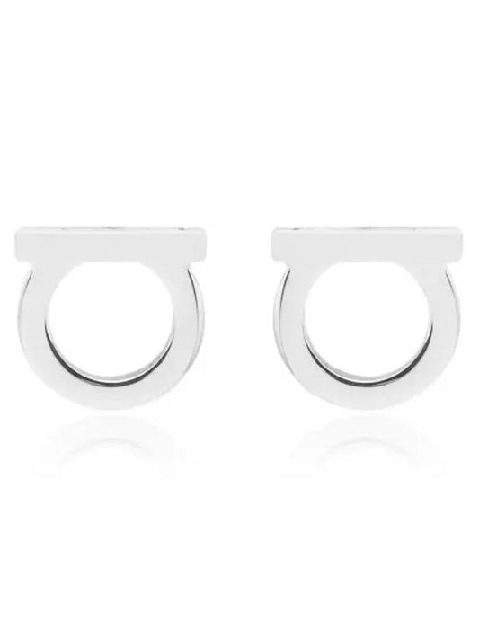 Gancini Earrings Silver - SALVATORE FERRAGAMO - BALAAN 2