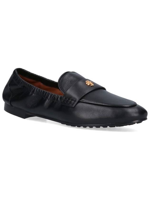 Ballet Double T Napa Leather Loafers Black - TORY BURCH - BALAAN 3