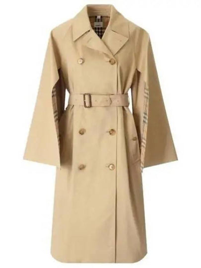 Cotton Gabardine Trench Coat Honey - BURBERRY - BALAAN 2