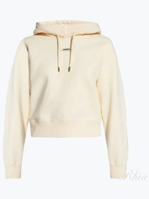 Le Sweatshirt Gros Grain Cotton Hoodie Light Beige - JACQUEMUS - BALAAN 2