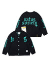 OLD LETTER OVERSIZED CARDIGAN BLACK - STIGMA - BALAAN 2