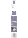 Women's Logo Detail Cotton Shorts Light Purple - MSGM - BALAAN 3