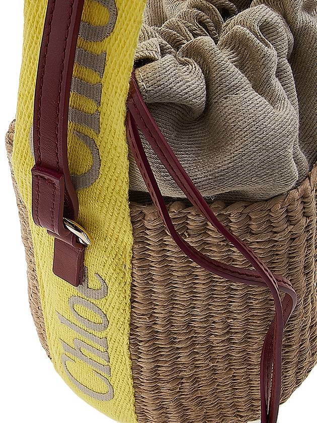 Women's Woody Small Bucket Bag Yellow - CHLOE - BALAAN 8