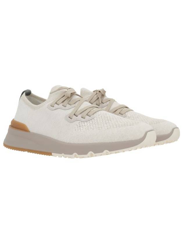 Stretch Knit Low Top Sneakers Panama - BRUNELLO CUCINELLI - BALAAN 2