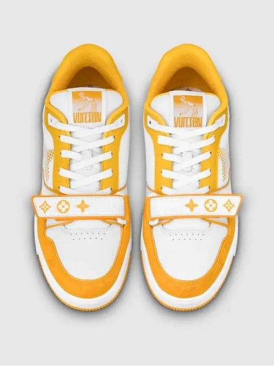 LV Trainer Velcro Sneakers Yellow 1A9ZD4 - LOUIS VUITTON - BALAAN 2