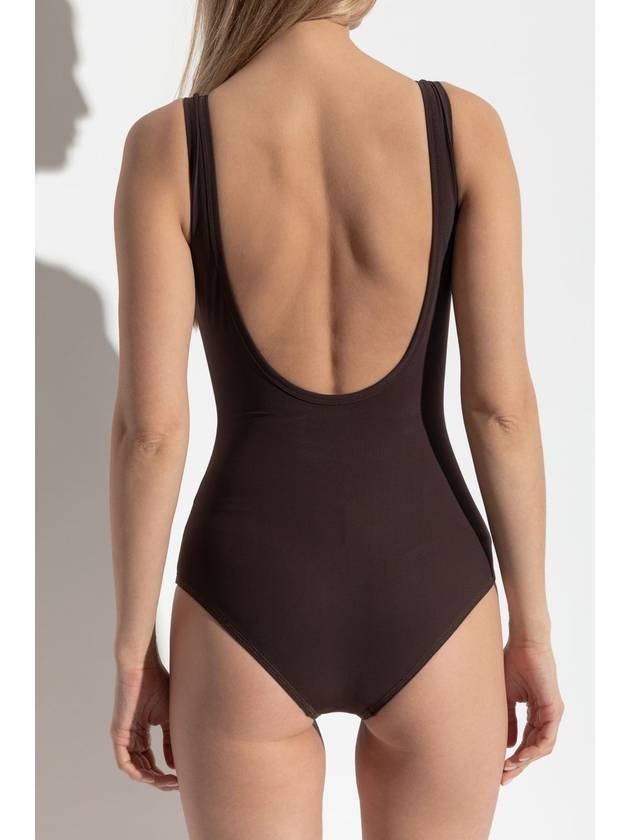 JIL SANDER+ Swimsuit With Logo, Women's, Brown - JIL SANDER - BALAAN 4