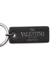 V Logo Signature Key Ring Silver Blue - VALENTINO - BALAAN 7