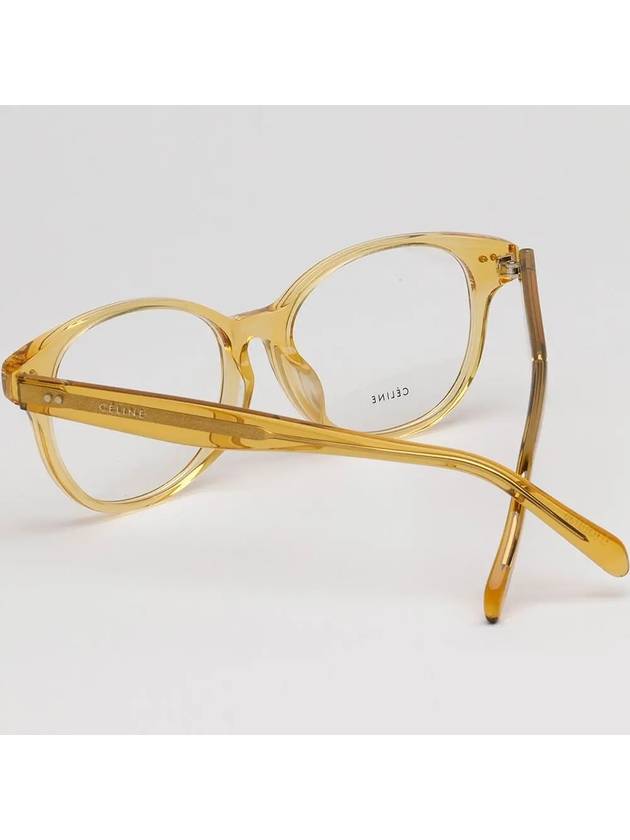 Eyewear Round Eyeglasses Yellow - CELINE - BALAAN 5