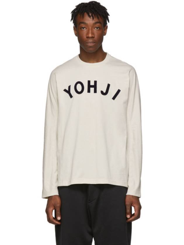 Yohji Off-White Yohji Letters Long Sleeve T-Shirt - Y-3 - BALAAN 5