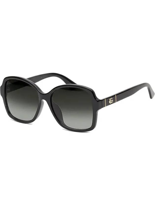 Eyewear Horn Rim Asian Fit Sunglasses Black - GUCCI - BALAAN 3