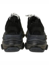 Triple S Clear Sole Low Top Sneakers Black - BALENCIAGA - BALAAN 4