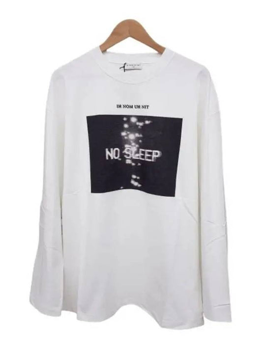 NUS19221 001 NO SLEEP TShirt White - IH NOM UH NIT - BALAAN 1