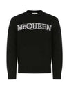 Logo Intarsia Knit Top Black - ALEXANDER MCQUEEN - BALAAN 2