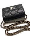 24 Years Classic Caviar Chain Wallet Black AP0238 WOC Mini Bag - CHANEL - BALAAN 6