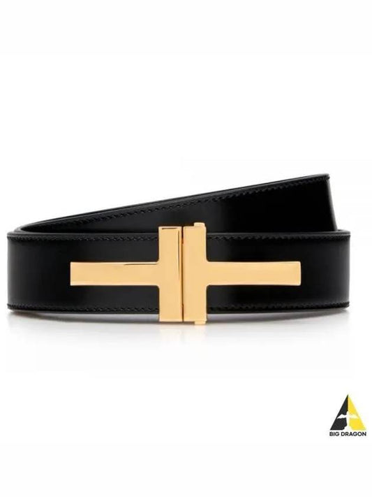 TB252T T buckle belt black LCL052 U9000 - TOM FORD - BALAAN 1