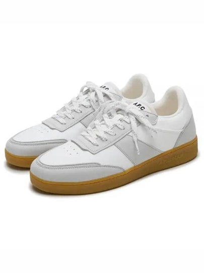 Pain Leather Low Top Sneakers White Caramel - A.P.C. - BALAAN 2